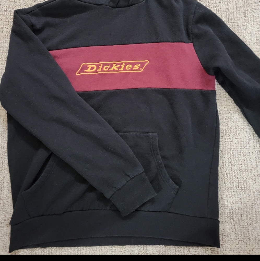 Dickies Logo Black Hoodie Size US Large